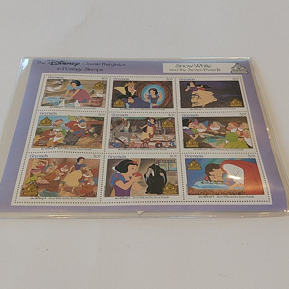 Disney classic fairytales postage stamps